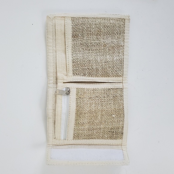 NWOT Hemp Handmade Om trifold wallet - Picture 4 of 6